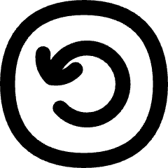 Line Arrow Rotate Left Circle Icon from Flex Remix Set