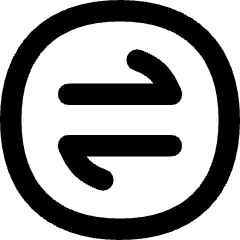 Line Arrow Transfer Horizontal Circle 1 Icon from Flex Remix Set