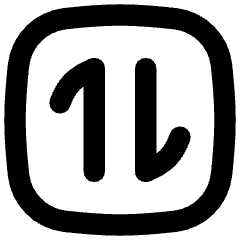 Line Arrow Transfer Vertical Square 1 Icon from Flex Remix Set