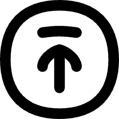 Line Arrow Up Circle 2 Icon from Flex Remix Set