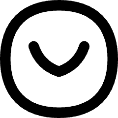 Tailless Line Arrow Down Circle Icon from Flex Remix Set