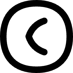 Tailless Line Arrow Left Circle Icon from Flex Remix Set