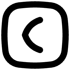 Tailless Line Arrow Left Square Icon from Flex Remix Set