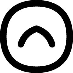 Tailless Line Arrow Up Circle Icon from Flex Remix Set