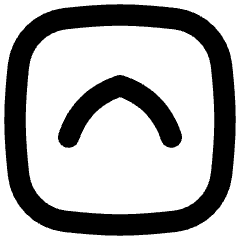 Tailless Line Arrow Up Square Icon from Flex Remix Set