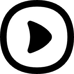 Tailless Triangle Arrow Right Circle Icon from Flex Remix Set