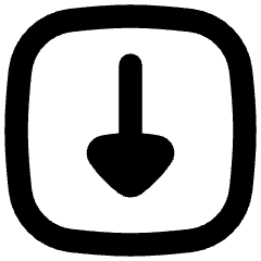 Triangle Arrow Down Square Icon from Flex Remix Set