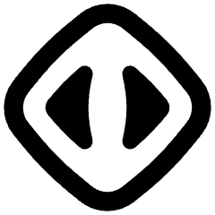 Triangle Arrow Expand Horizontal Diamond Icon from Flex Remix Set