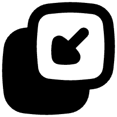 Triangle Arrow Minimize Window 4 Icon from Flex Remix Set