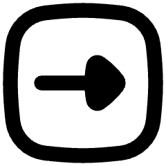 Triangle Arrow Right Square Icon from Flex Remix Set