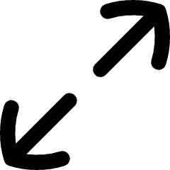 Line Arrow Expand Diagonal 1 Icon from Flex Remix Set