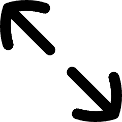 Line Arrow Expand Diagonal 2 Icon from Flex Remix Set