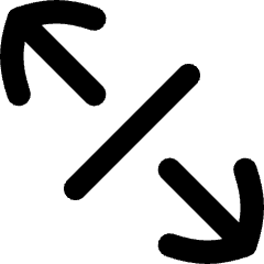 Line Arrow Expand Diagonal 4 Icon from Flex Remix Set