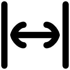 Line Arrow Expand Horizontal Icon from Flex Remix Set