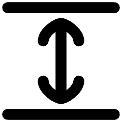 Line Arrow Expand Vertical Icon from Flex Remix Set