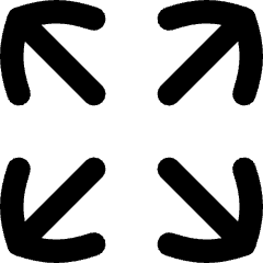 Line Arrow Expand Icon from Flex Remix Set