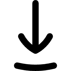 Line Arrow Move Down 1 Icon from Flex Remix Set