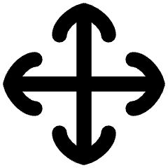 Line Arrow Move Icon from Flex Remix Set