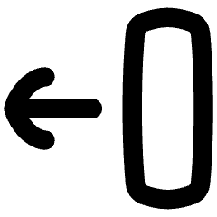 Line Arrow Move Left 2 Icon from Flex Remix Set