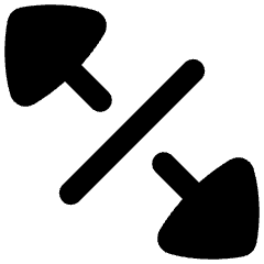 Triangle Arrow Expand Diagonal 4 Icon from Flex Remix Set