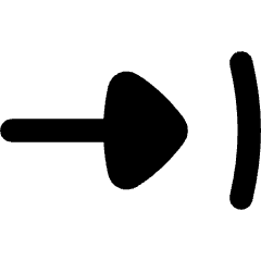 Triangle Arrow Move Right 1 Icon from Flex Remix Set