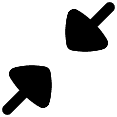 Triangle Arrow Shrink Diagonal 1 Icon from Flex Remix Set