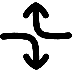 Line Arrow Dodge 2 Icon from Flex Remix Set