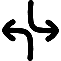 Line Arrow Dodge 3 Icon from Flex Remix Set