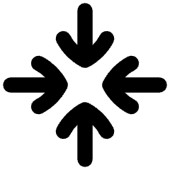 Line Arrow Point Center Icon from Flex Remix Set