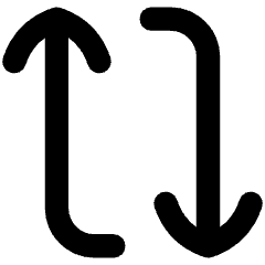 Line Arrow Reload Vertical 1 Icon from Flex Remix Set