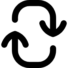 Line Arrow Reload Vertical 2 Icon from Flex Remix Set