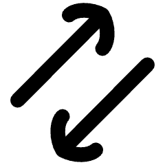 Line Arrow Transfer Diagonal 3 Icon from Flex Remix Set