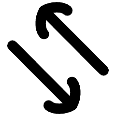 Line Arrow Transfer Diagonal 4 Icon from Flex Remix Set