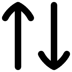 Line Arrow Transfer Vertical 2 Icon from Flex Remix Set