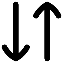 Line Arrow Transfer Vertical 3 Icon from Flex Remix Set