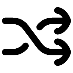 Shuffle Line Arrow Icon from Flex Remix Set