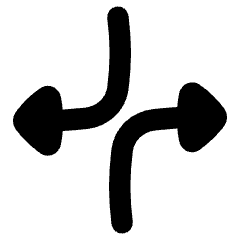 Triangle Arrow Dodge 1 Icon from Flex Remix Set