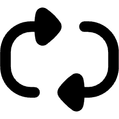 Triangle Arrow Reload Horizontal 2 Icon from Flex Remix Set