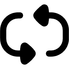 Triangle Arrow Reload Horizontal 3 Icon from Flex Remix Set