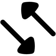 Triangle Arrow Transfer Diagonal 4 Icon from Flex Remix Set