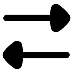 Triangle Arrow Transfer Horizontal 2 Icon from Flex Remix Set