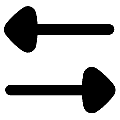Triangle Arrow Transfer Horizontal 3 Icon from Flex Remix Set