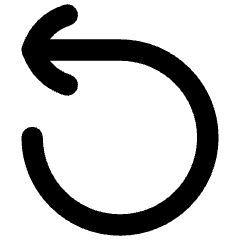 Line Arrow Rotate Left 1 Icon from Flex Remix Set