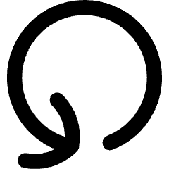 Line Arrow Rotate Left 4 Icon from Flex Remix Set