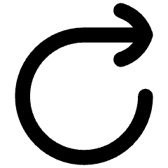 Line Arrow Rotate Right 1 Icon from Flex Remix Set