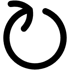 Line Arrow Rotate Right 5 Icon from Flex Remix Set