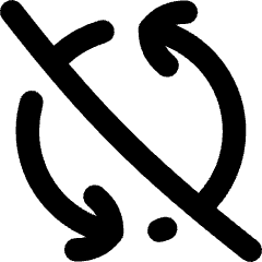 Line Arrow Synchronize Disable Icon from Flex Remix Set