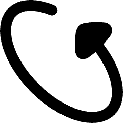 Triangle Arrow Rotate Diagonal Left 2 Icon from Flex Remix Set