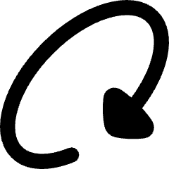 Triangle Arrow Rotate Diagonal Right 2 Icon from Flex Remix Set