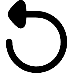 Triangle Arrow Rotate Left 1 Icon from Flex Remix Set